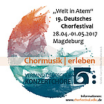 Logo des 19. Deutschen Chorfestivals Magdeburg 2017